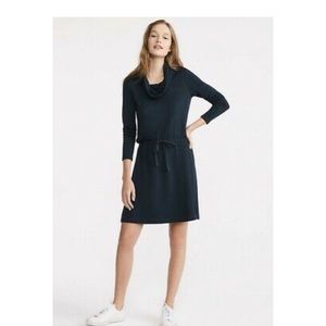 NWT LOFT Lou & Grey Cow Neck Drawstring Dress